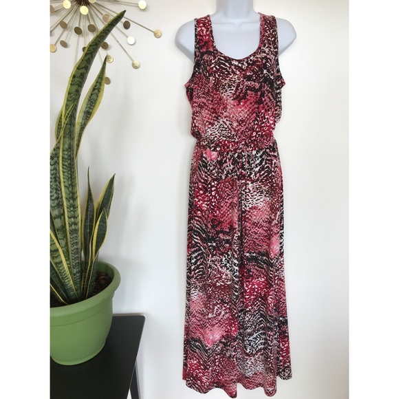 Calvin Klein Dresses & Skirts - 🎆Calvin Klein sleeveless abstract dot maxi dress